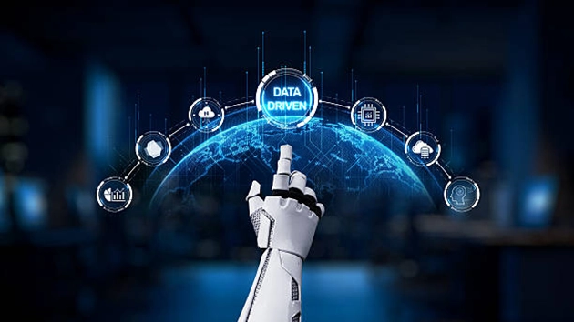 Ai driven image of digital world blog