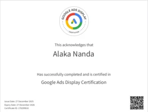 My Google Ads Display Certification